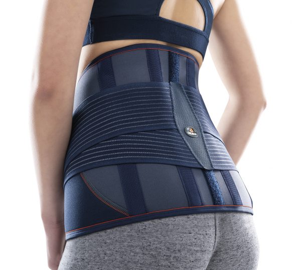 CINTA SACRO-LOMBAR DE NEOPRENE COM REFORÇOS POSTERIORES E TENSORES