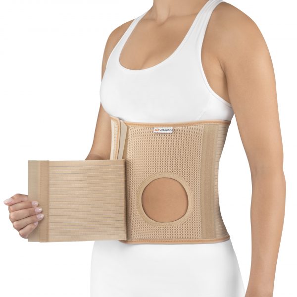 FAIXA ABDOMINAL PARA OSTOMIZADOS COM FURO