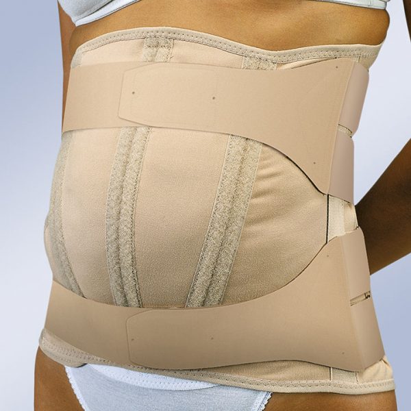CINTA PENDULAR ABSOMINAL DORSOLOMBAR, SEMI-RÍGIDA E COM FECHO EM VELCRO