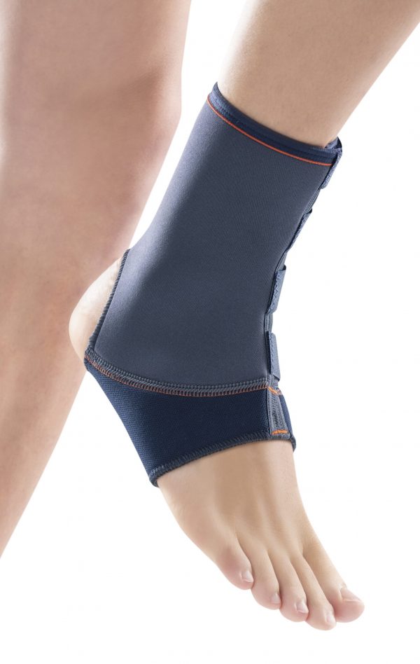 SUPORTE DE TORNOZELO DE NEOPRENE COM FECHAMENTO PROXIMAL