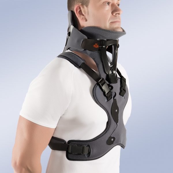 COLAR CERVICAL BIVALVE COM SUPORTE TORÁCICO