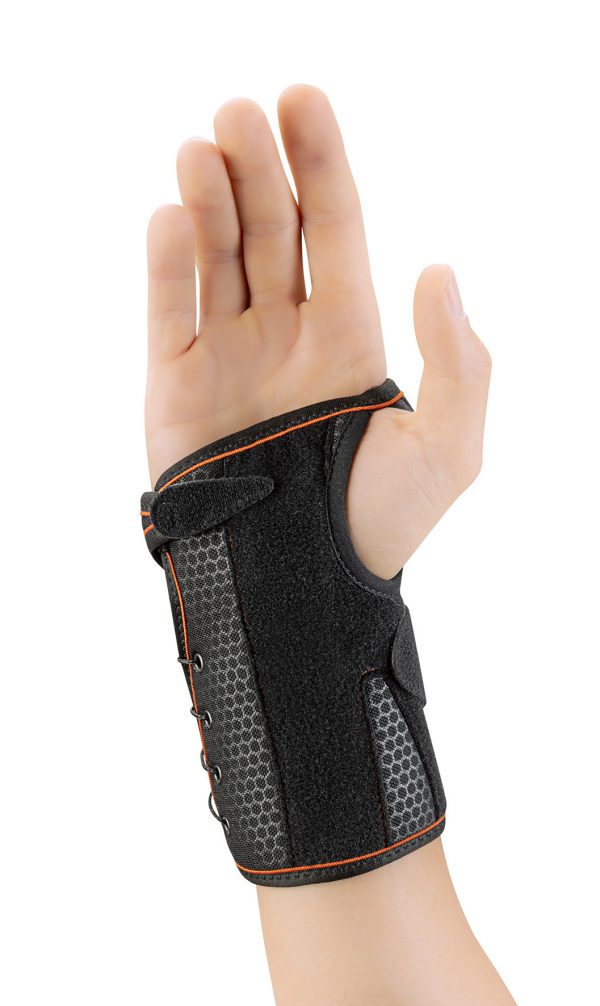 SUPORTE DE PUNHO CURTO SEMI-RÍGIDO COM TALA PALMAR-DORSAL DE AMARRAÇÃO RÁPIDA - Image 2
